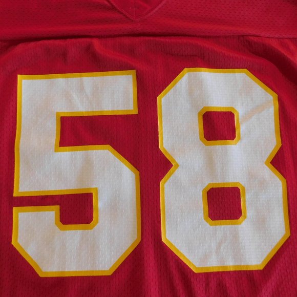 Vintage NFL Chiefs Champion #58 Derrick Thomas Champion Jersey / Size 48 - Picture 2 of 7